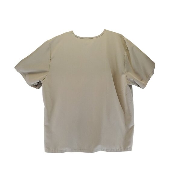 Figs Shirt Mens XXL Tan Leon V-Neck Short Sleeve Pocket Technical Scrub Shirt - Picture 7 of 8